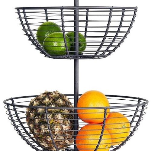 Metal 2 Tier Fruits Vegetable Basket