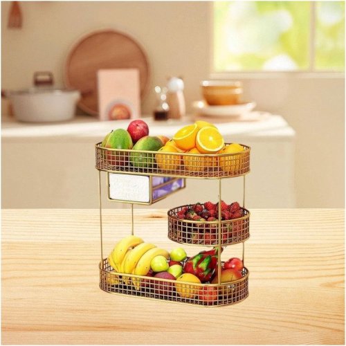 Metal 3 Tier Fruit and Vegetable Basket