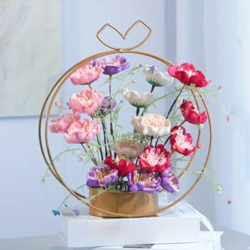Metal Wall Hanging Flower Vase