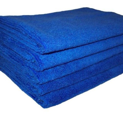 350 GSM Blue Microfiber Cleaning Towel