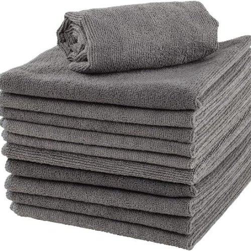 350 GSM Grey Microfiber Cleaning Towel