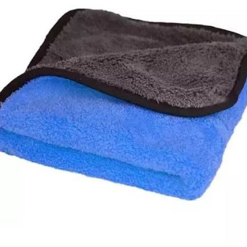 500 GSM Blue Microfiber Cleaning Towel