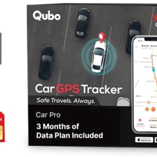 Qubo Wired Hidden GPS Tracker from Hero Group for Car AI Features on Qubo Go APP Live Tracking Anti-Theft Towing Alerts Accident Alerts