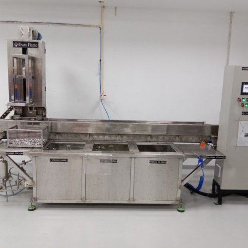 Automated Ultrasonic 3 Stage Al Parts Cleaning Machine