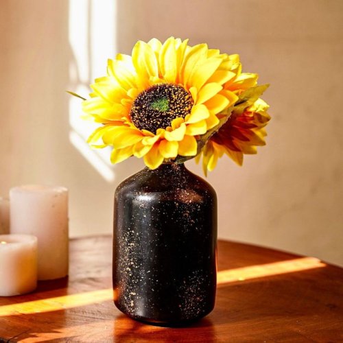 VA10032 Black Flower Vase