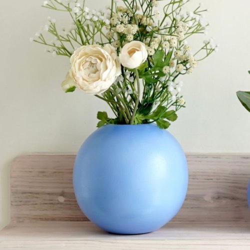 VA10082L Blue Flower Vase