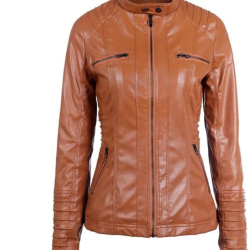Ladies Casual Leather Jacket