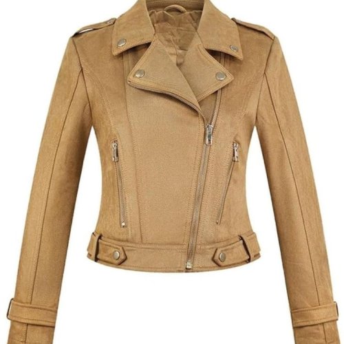 Ladies Soft Suede Leather Jacket