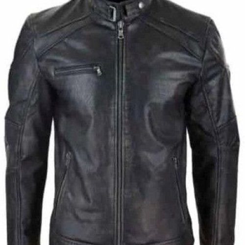 Mens Motorcycle Leather Jacket