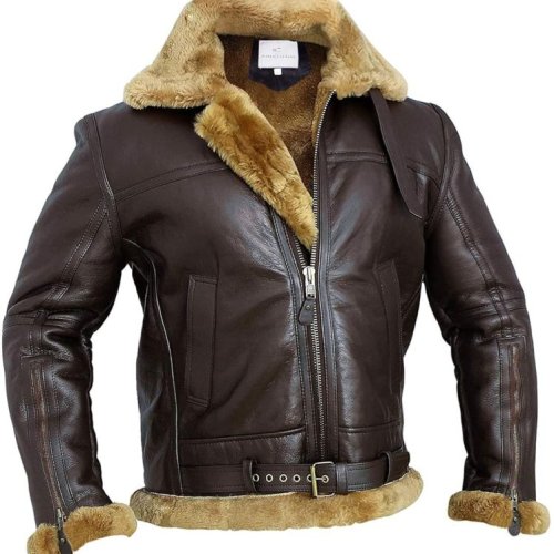 Mens Shearling Leather Jacket