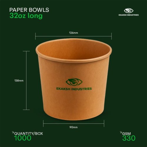 32 OZ Long Paper Bowl