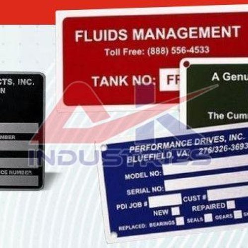 Silver Aluminium Etching Name Plates