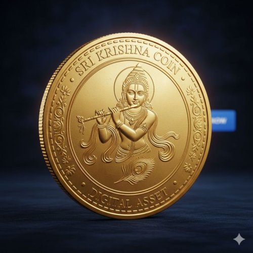 Sri Krishna Ji Gold Coin