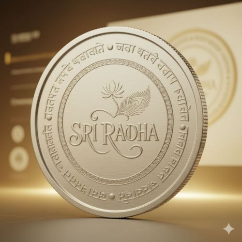 Sri Radha Ji Silver Coin