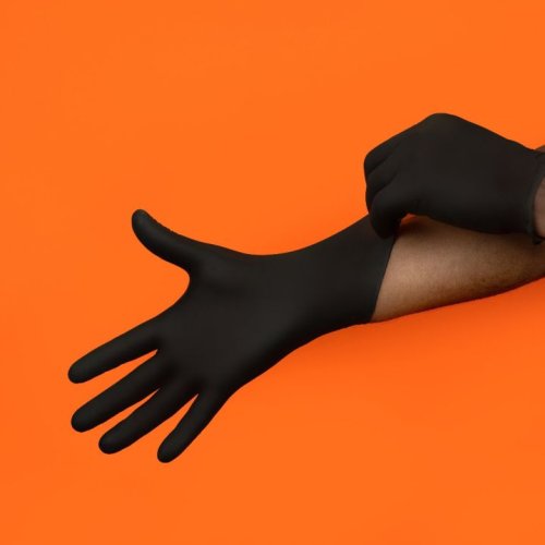Black Nitrile Exam Gloves