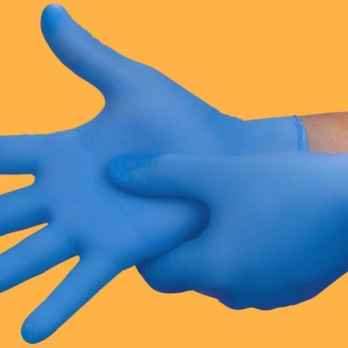 Blue Nitrile Exam Gloves
