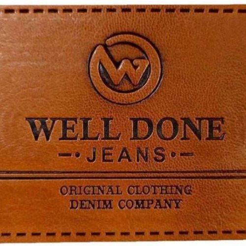 Brown Leather Label