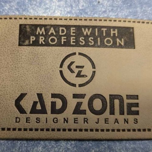 Brown PU Faux Leather Label