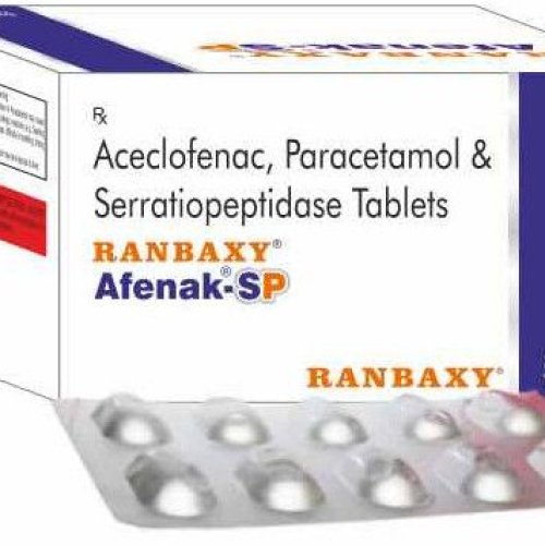 Afenac SP Aceclofenac Paracetamol Serratiopeptidase Tablet