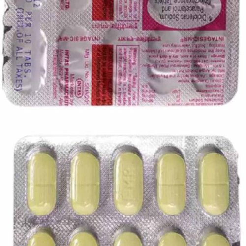 Intagesic MR Chlorzoxazone Diclofenac Paracetamol Tablet