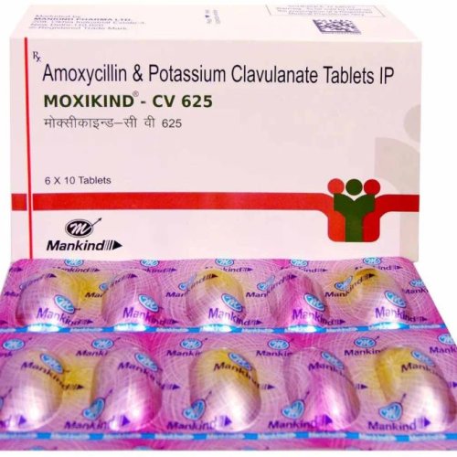 Moxikind CV 625mg Amoxycillin Clavulanic Acid Tablet
