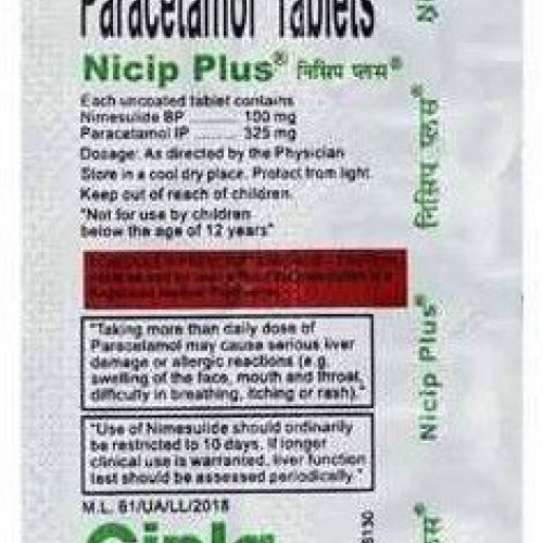 Nicip Plus Nimesulide Paracetamol Tablet