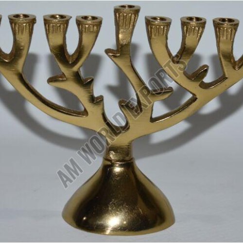 Classic Golden Menorah