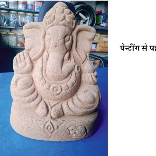 Cow Dung Ganesh Statue
