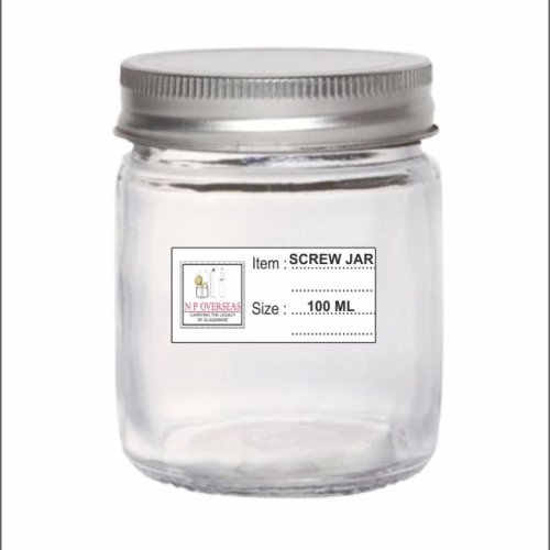 100 Ml Glass Screw Jar