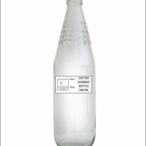 1000 Ml Dotted Sharbat Bottle