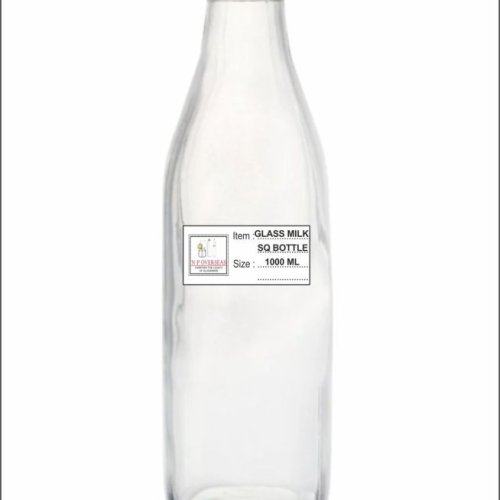 1000 Ml Sq Glass Milk Bottle