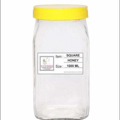 1000 Ml Sq Honey Glass Jar