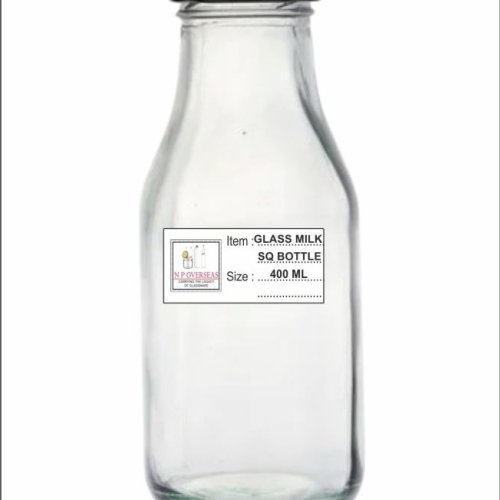 400 Ml Sq Glass Milk Bottle
