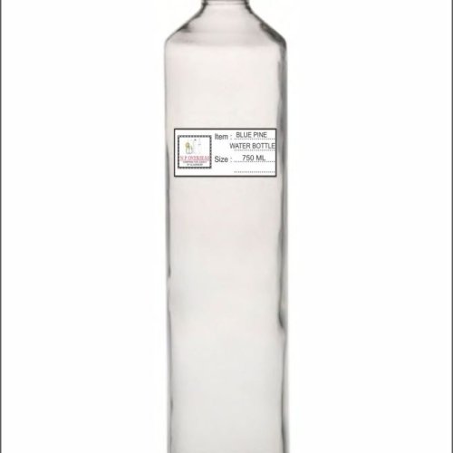 750 Ml Blue Pine Glass Water Bottle