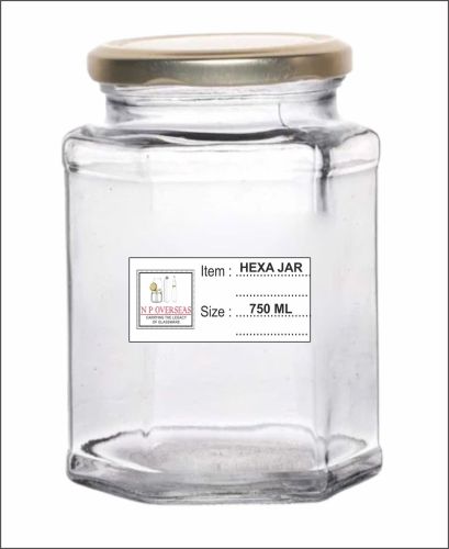 750 Ml Hexagonal Jar