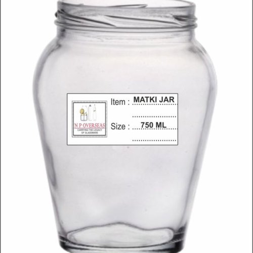 750 Ml Glass Matki Jar