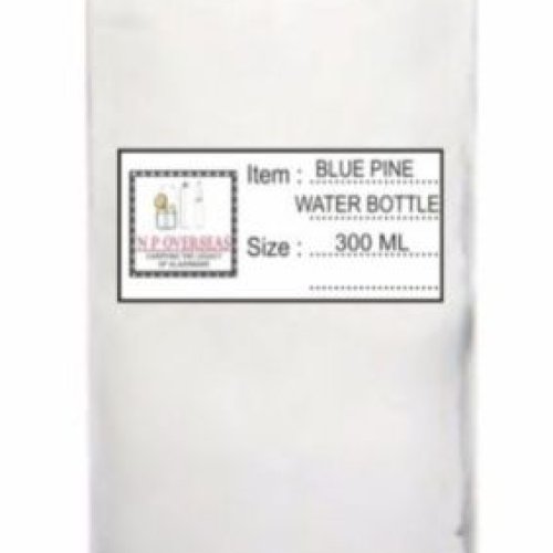 300 Ml Blue Pine Glass Water Bottle
