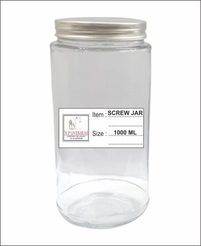 1000 Ml Screw Glass Jar