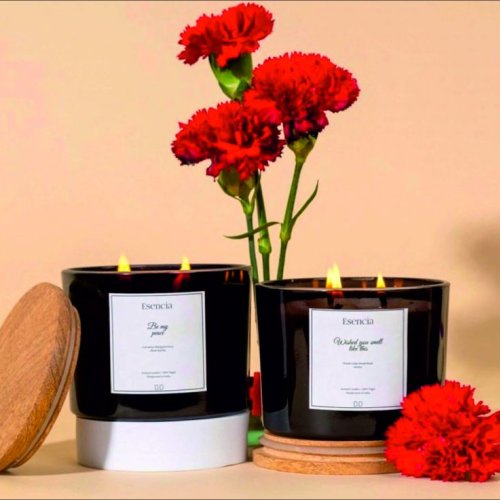 Printed Glass Candle Jar