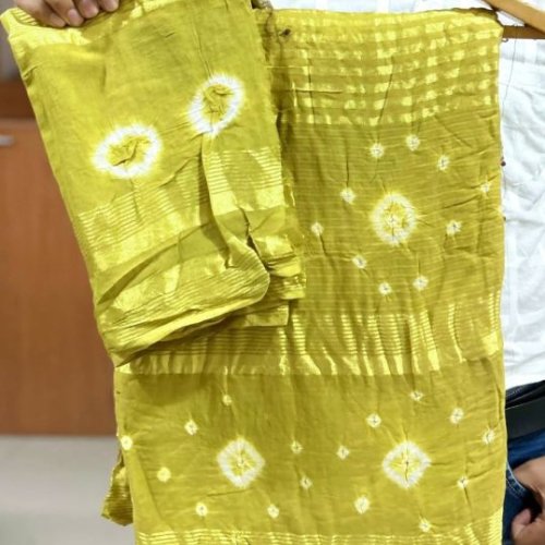 Cotton Bandhani Saree