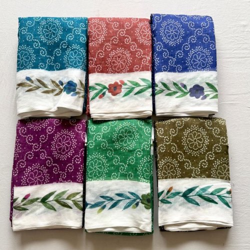 Ladies Digital Printed Bandhani Saree