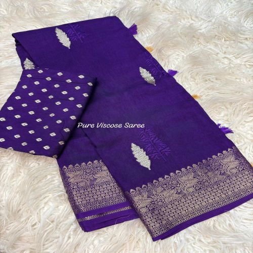 Pure Viscose Dola Silk Saree