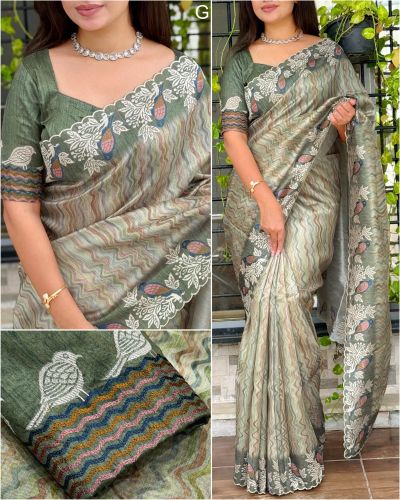 Traditional Handloom Tussar Silks Sarees
