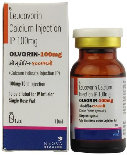 Olvorin 100 Mg Leucovorin Injection