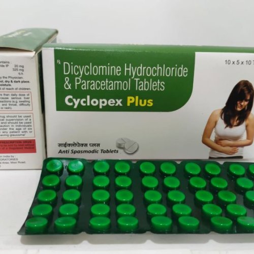 Dicyclomine Hydrochloride &AMP; Paracetamol Tablets