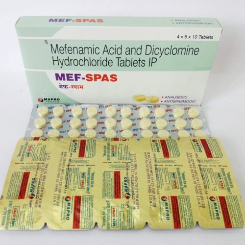 Mefenamic Acid and Dicyclomine Hydrochloride Tablets