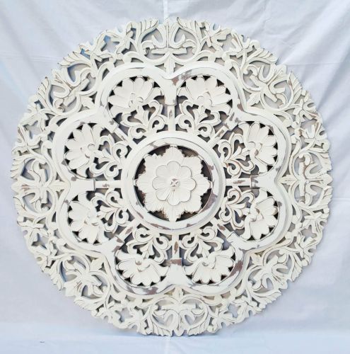 Decorative Wood Centerpiece Wall Accent Handicraft Panel