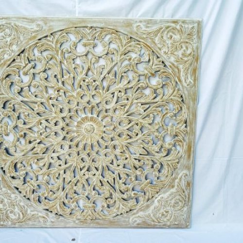 Decorative Wood Interior Styling Floral Mandala Panel