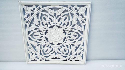 Decorative Wood Wall Styling Scroll Floral Panel