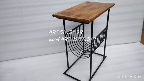 Wooden Metal Curved Frame Display Table